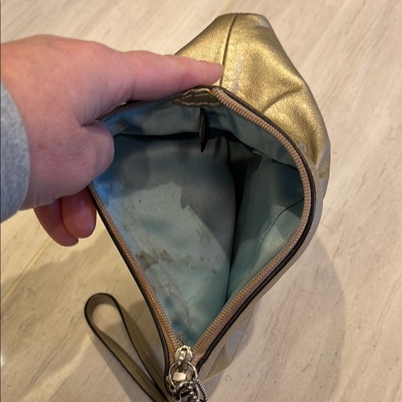 Coach Metallic Wristlet Clutch - Picture 5 of 6